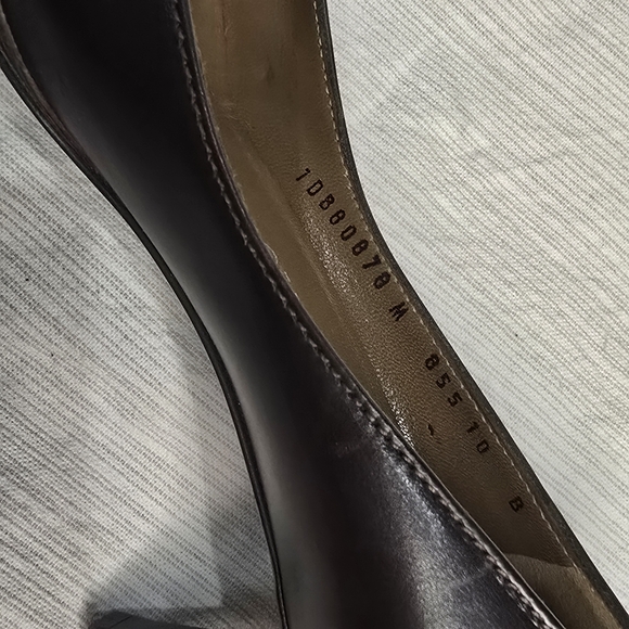 Salvatore Ferragamo Brown Leather Heels - Picture 5 of 5